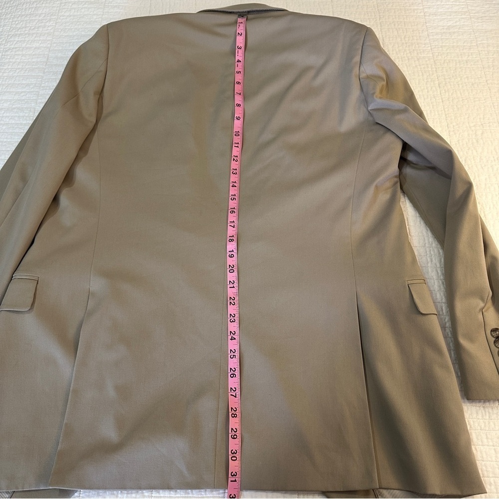 Madison Modern Fit Suit Jacket 40L Stretch Beige New Without Tags - Picture 7 of 13